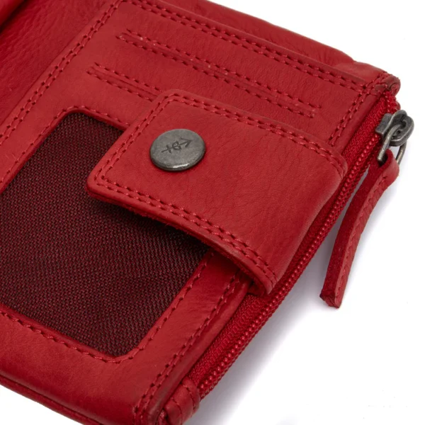 Chesterfield Leðurveski Mavona  Rautt RFID Vörn - Image 3