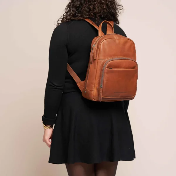 The Chesterfield Brand Leðurbakpoki Santana Coníak - Image 8