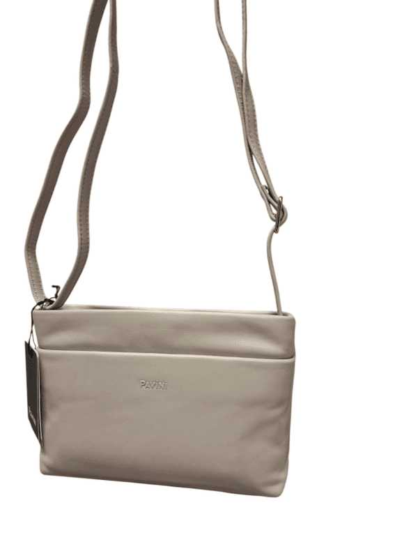 Pavini Leðurtaska Beige Crossbody - Image 3