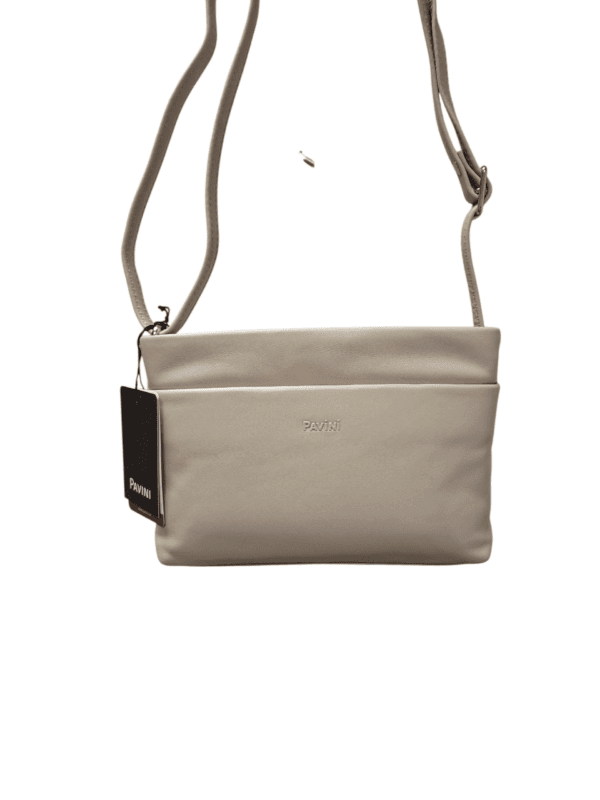 Pavini Leðurtaska Beige Crossbody - Image 2