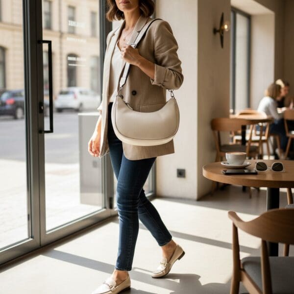 Dernier axlartaska Off White - Image 2