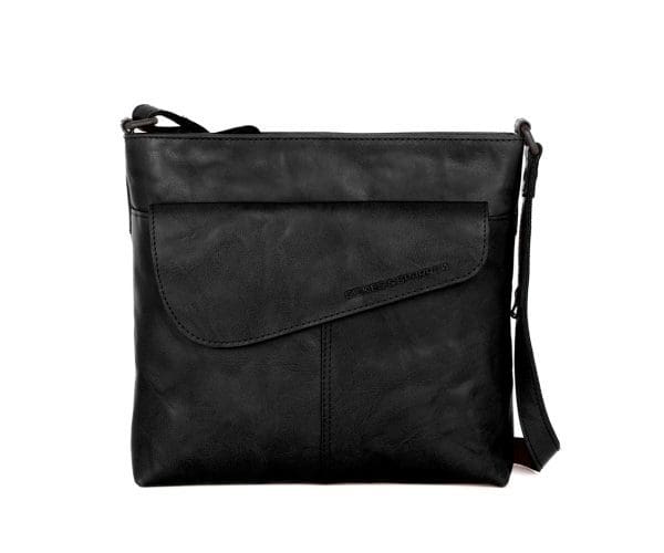 Spikes & Sparrow leðurkrosspoki Madoline Svört | Módjó™