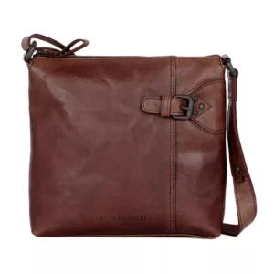 Spikes & Sparrow Leður Axlarpoka  Serina  Dökkbrún