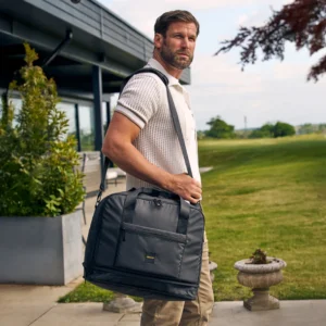 Gozo Helgartaska, stækkanleg taska Svört Fartölva 13" 40x30-35x20