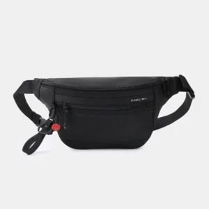 ZIVA Mittistaska og axlarpoki Svört + RFID 100% endurunnið RPET