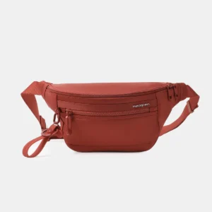 ZIVA Mittistaska og axlarpoki Rautt + RFID 100% endurunnið RPET