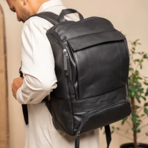 The Chesterfield Brand Rich Leðurbakpoki Svartur 15,4"