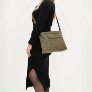 Beagles Ólífu Græn axlartaska