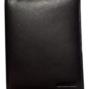 Vegabréfaveski Manage City Leður Með RFID Vörn Svart