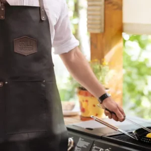 Grillsvunta Hide & Stitches BBQ  Dökk Brún