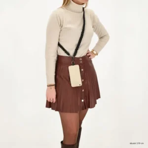 Símaólar með fléttuðu símabandi Svört