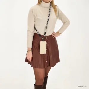 Símaólar með fléttuðu símabandi Svört og Hvít