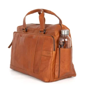 Spikes & Sparrow Leðurhelgartaska  Nyles  Coníak