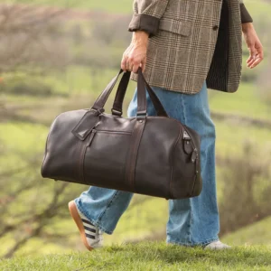 The Chesterfield Brand Leðurhelgartaska Brún Rivaro
