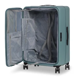 Worldpack Seattle 77cm Grá Græn/ opnast eins og mjúkar töskur