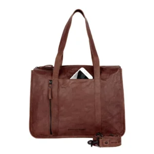 Spikes & Sparrow Leather Catrenia Dökk Brún 15"
